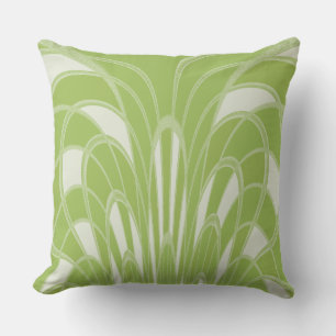 Cojín Decorativo Resumen de hongos - Art Deco - Mint