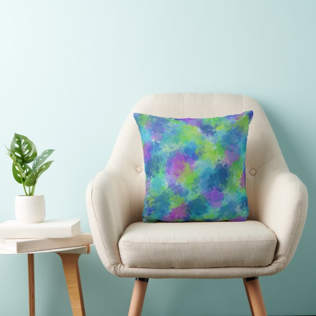Cojín Decorativo Resumen de Hydrangeas (Silla)