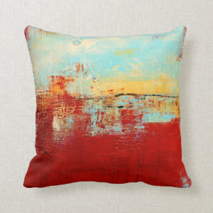Cojín Decorativo Resumen de la Alaska Roja
