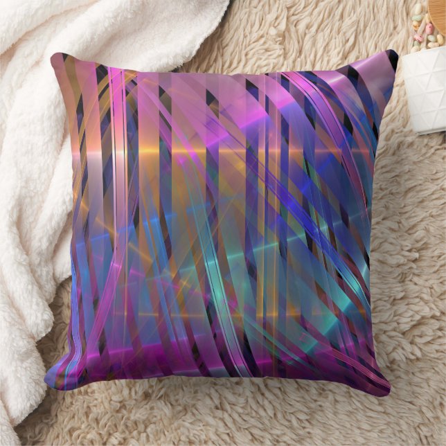 Cojín Decorativo Resumen de la decoración de rayas geométricas (Manta)