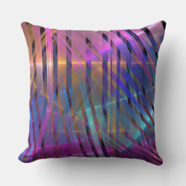 Cojín Decorativo Resumen de la decoración de rayas geométricas