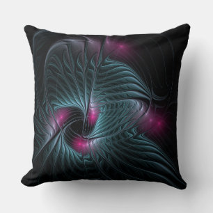 Cojín Decorativo Resumen de la fantasía colorida fractal