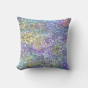 Cojín Decorativo Resumen de las pestañas y parpadeos de pintura art