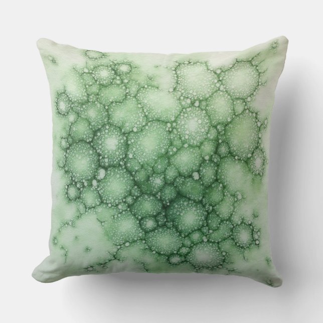 Cojín Decorativo Resumen de Lichen Fenestrado de Salario - Moderno  (Anverso)