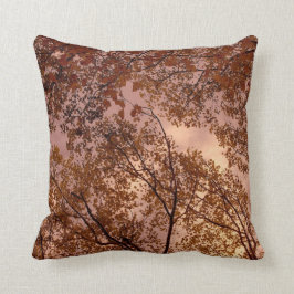 Cojín decorativo 'Resumen de otoño de Borgoña'