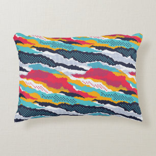 Cojín Decorativo Resumen de papel tapiz de camuflaje colorido con p