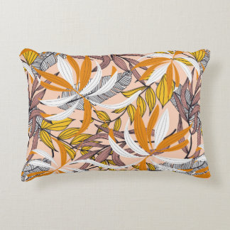 Cojín Decorativo Resumen de un patrón sin fisuras con colorido trop