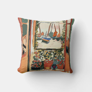 Cojín Decorativo Resumen de ventanas y vinos