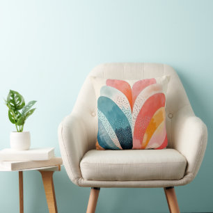 Cojín Decorativo Resumen del patrón de Boho colorido