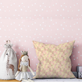 Cojín Decorativo Resumen del patrón de círculo beige arrojar almoha