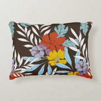 Cojín Decorativo Resumen del patrón de elegancia con fondo floral.