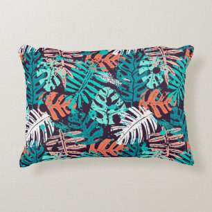 Cojín Decorativo Resumen del patrón de hojas tropicales sin costura
