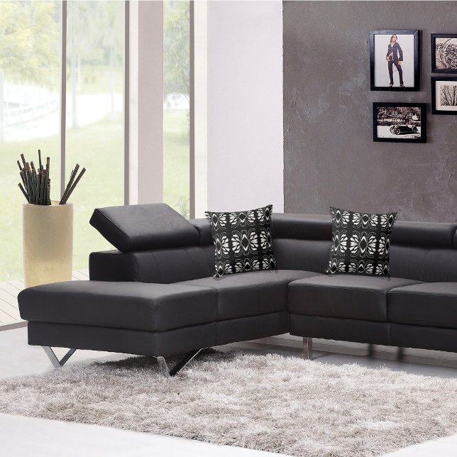 Cojín Decorativo Resumen drástico moderno en blanco y negro (Subido por el creador)