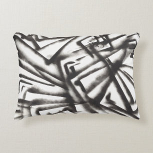 Cojín Decorativo Resumen en blanco y negro