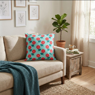 Cojín Decorativo Resumen floral brillante