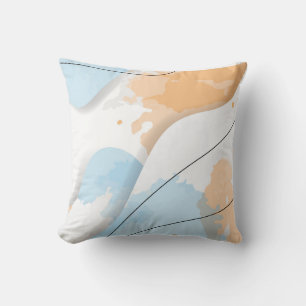 Cojín Decorativo Resumen Fondo de Mármol de color pastel