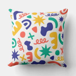 Cojín Decorativo Resumen Formas sin problemas Patrón