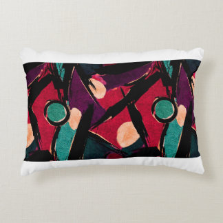 Cojín Decorativo Resumen fragmento de pintura moderna acrílica. Col