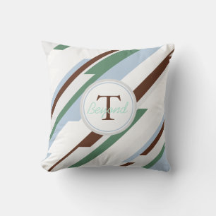 Cojín Decorativo Resumen geométrico con monograma