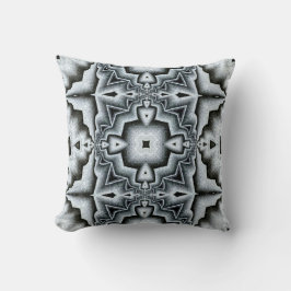Cojín decorativo Resumen gris y blanco