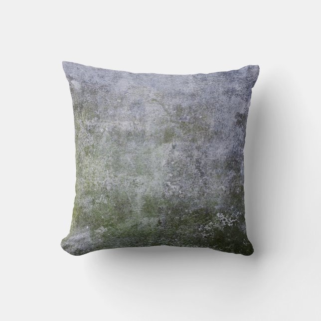 Cojín Decorativo Resumen Grunge Moss Cubierta Textura de Muro de Co (Anverso)