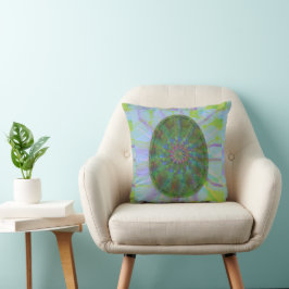 Cojín Decorativo Resumen Huevo colorido moderno Elegante Pastel Azu