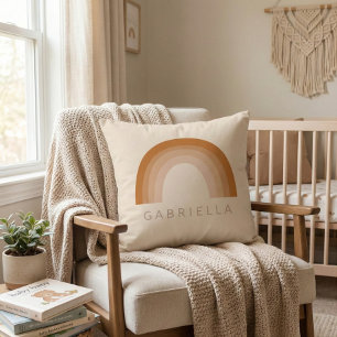 Cojín Decorativo Resumen La terracota arcoiris de los años 70 perso