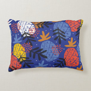 Cojín Decorativo Resumen Las manzanas de piña dejan el patrón de co