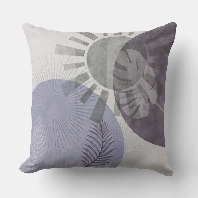 Cojín Decorativo Resumen moderno Botánico (Anverso)