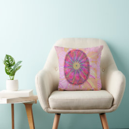 Cojín Decorativo Resumen moderno Elegante huevo colorido en rosa Ru