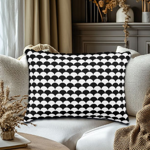 Cojín Decorativo Resumen moderno negro y blanco