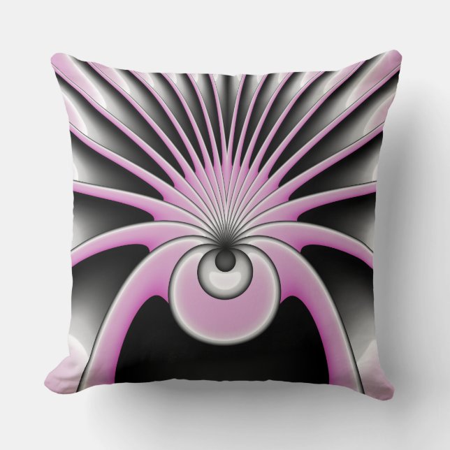 Cojín Decorativo Resumen moderno Patrón de arte radical loco (Anverso)