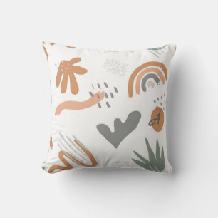 Cojín Decorativo Resumen Mondern Thrwo Pillow Terracotta Monograma