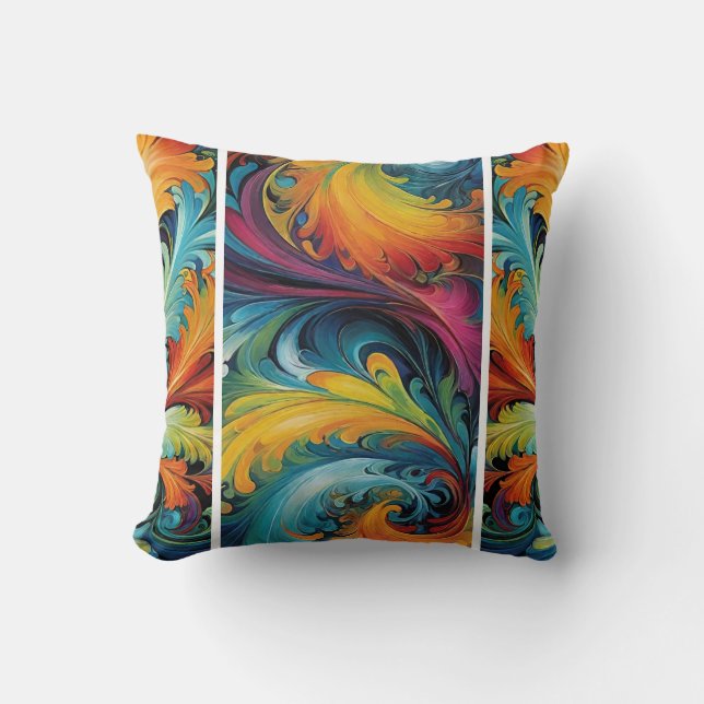 Cojín Decorativo Resumen múltiple (Anverso)