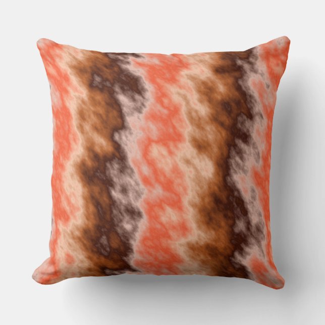 Cojín Decorativo Resumen naranja (Anverso)