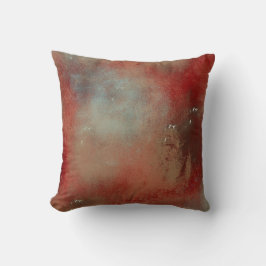 Cojín Decorativo Resumen Oro Azul Oro Rojo Arte Contemporáneo