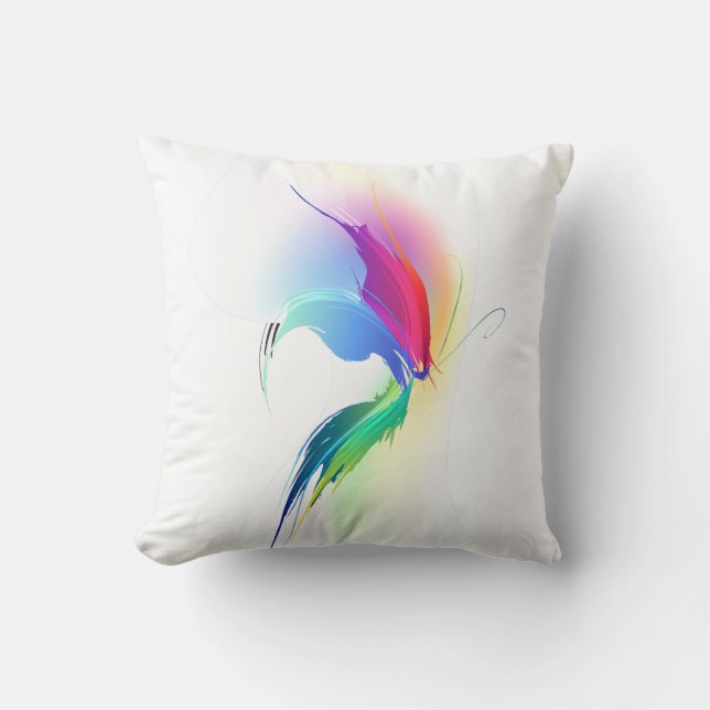 Cojín Decorativo Resumen Paint Splatt Butterfly (Anverso)