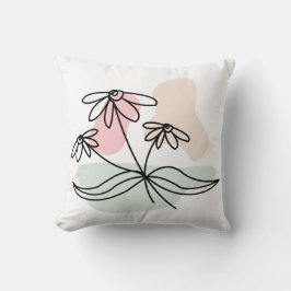 Cojín Decorativo Resumen Pastel Floral