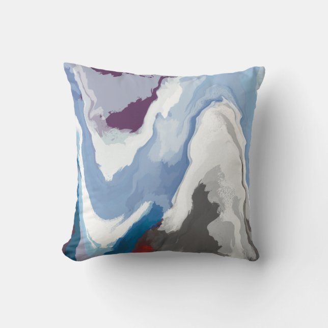 Cojín Decorativo Resumen Pastel Paint Mountain Edition (Anverso)