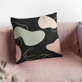 Cojín Decorativo Resumen Patrón de formas orgánicas geométricas de 