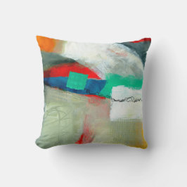 Cojín Decorativo Resumen Patrón elegante de pintura de color mezcla