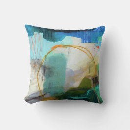 Cojín Decorativo Resumen Patrón elegante de pintura de color mezcla