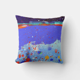 Cojín Decorativo Resumen Patrón elegante de pintura de color mezcla