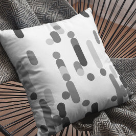 Cojín Decorativo Resumen Patrón geométrico monocromo