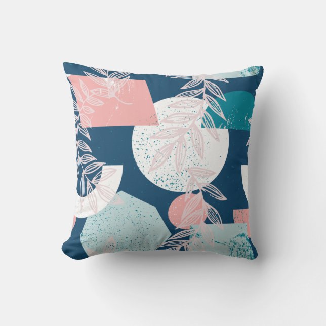 Cojín Decorativo Resumen Patrón tropical (Anverso)