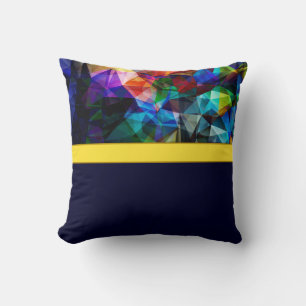 Cojín Decorativo Resumen: póliga de polígono moderno triángulos de 