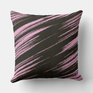 Cojín Decorativo Resumen rosa y negro