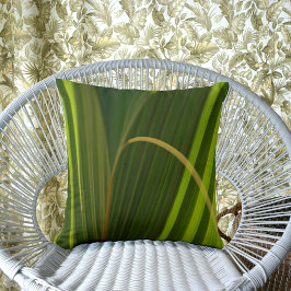 Cojín Decorativo Resumen tropical natural de los frontis de palmera