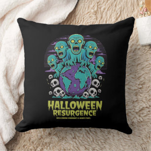 Cojín Decorativo Resurgimiento de Halloween - Mundo Zombie