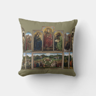 Cojín Decorativo Retablo de Gante, hermanos Van Eyck